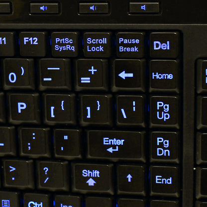 Alternate-Image1 Image for Adesso 3-Color Illuminated Compact Multimedia Keyboard