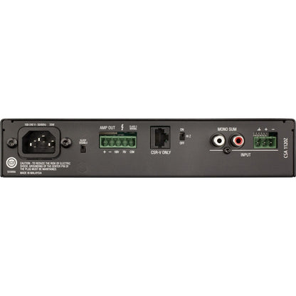 Rear Image for JBL Commercial Commercial CSA 1120Z Amplifier - 120 W RMS - 1 Channel - Black