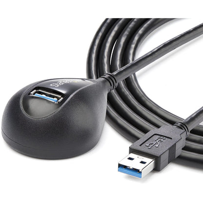 Alternate-Image3 Image for StarTech.com 5 ft Black Desktop SuperSpeed USB 3.0 (5Gbps) Extension Cable - A to A M/F