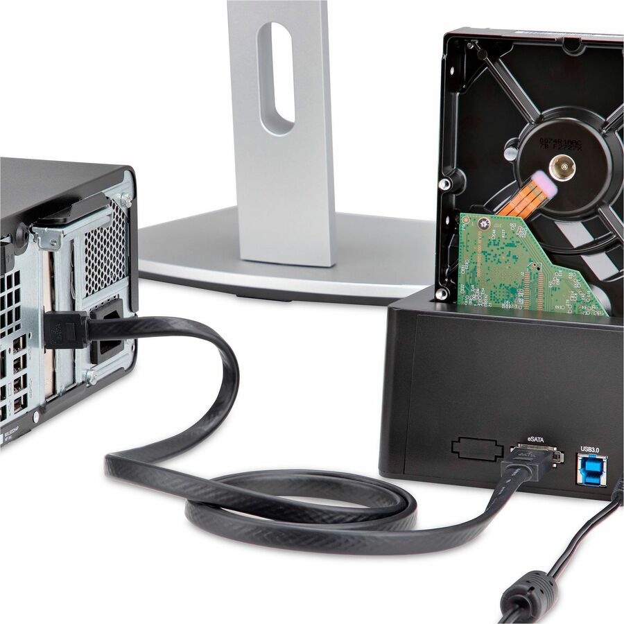 Alternate-Image6 Image for StarTech.com Dual Bay Hard Drive Duplicator Dock, Standalone HDD/SSD Cloner/Copier, USB 3.0 / eSATA to SATA III Hard Drive Cloner