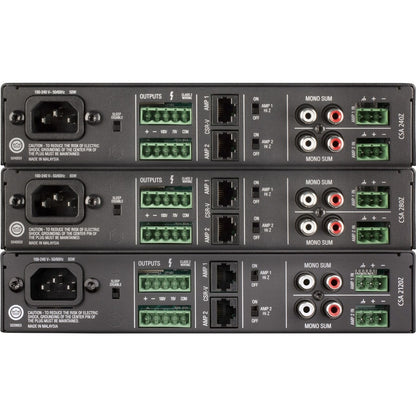 Rear Image for JBL Commercial CSA 240Z Amplifier - 80 W RMS - 2 Channel