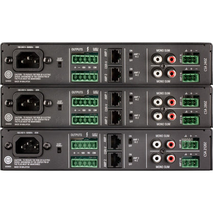 Rear Image for JBL Commercial Commercial 280Z Amplifier - 160 W RMS - 2 Channel - Black