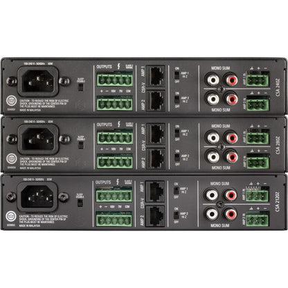 Rear Image for JBL Commercial 2120Z Amplifier - 240 W RMS - 2 Channel - Black