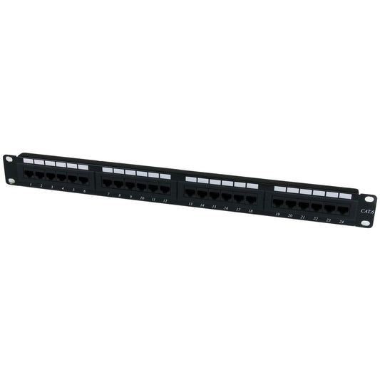 Main Image for StarTech.com 24 Port 1U Rackmount Cat 6 110 Patch Panel