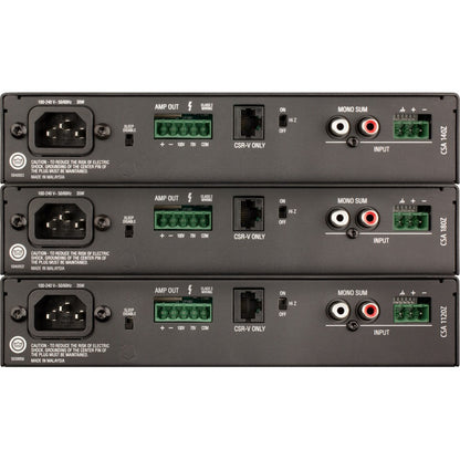Rear Image for JBL Commercial CSA 140Z Amplifier - 40 W RMS - 1 Channel