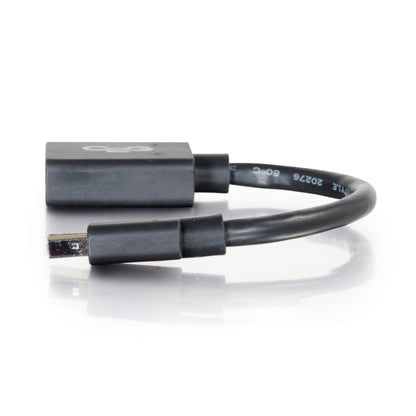 Alternate-Image1 Image for C2G Mini DisplayPort to DisplayPort Adapter - 6in Mini DP t DVI Converter