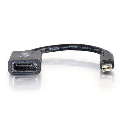 Alternate-Image2 Image for C2G Mini DisplayPort to DisplayPort Adapter - 6in Mini DP t DVI Converter