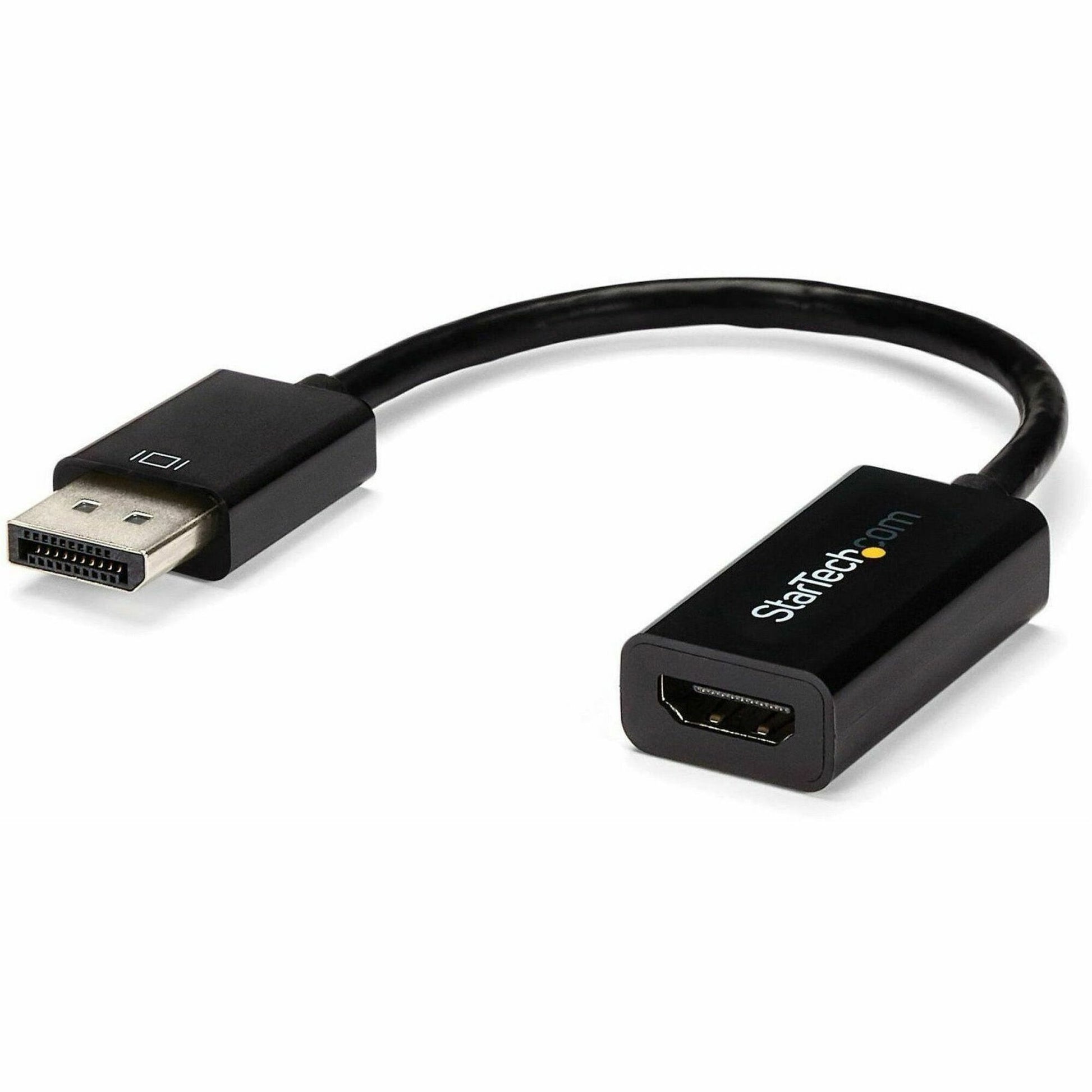 Main Image for StarTech.com DisplayPort to HDMI Adapter, 4K 30Hz Active DP to HDMI Video Converter, Ultra HD DP 1.2 to HDMI 1.4 Monitor Adapter Dongle