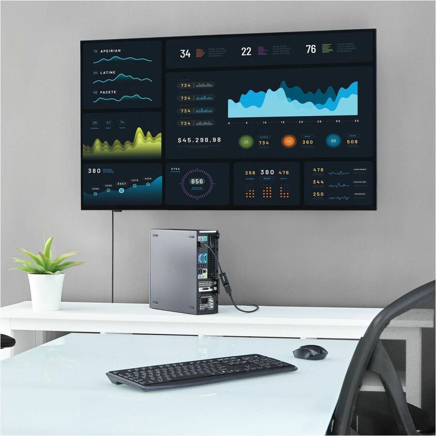 Alternate-Image7 Image for StarTech.com DisplayPort to HDMI Adapter, 4K 30Hz Active DP to HDMI Video Converter, Ultra HD DP 1.2 to HDMI 1.4 Monitor Adapter Dongle