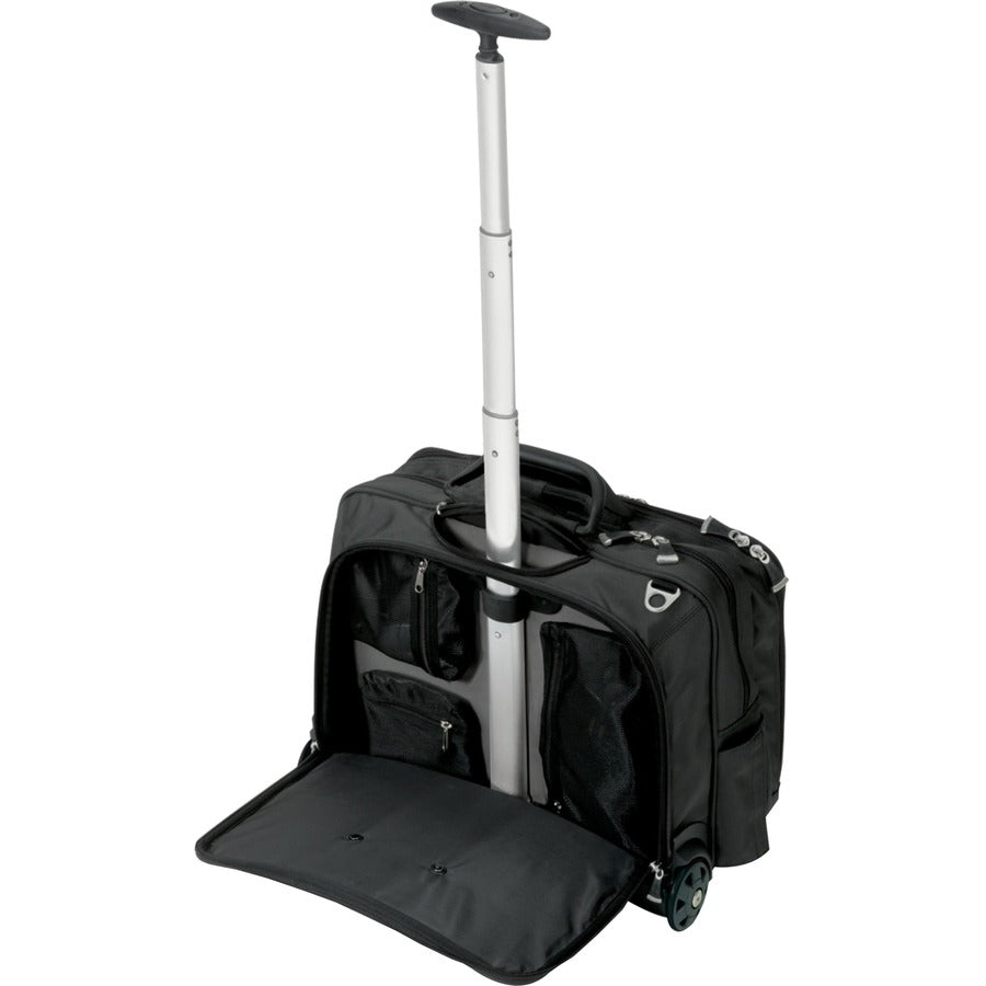 Alternate-Image2 Image for Kensington Contour Carrying Case (Roller) for 17" Notebook - Black, Gray