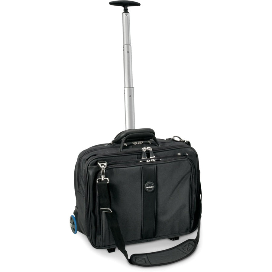 Alternate-Image1 Image for Kensington Contour Carrying Case (Roller) for 17" Notebook - Black, Gray