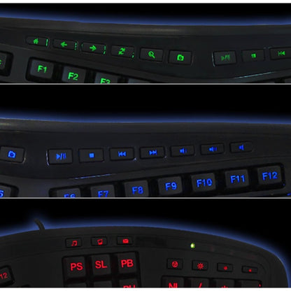 Alternate-Image8 Image for Adesso Color Illuminated Ergonomic Keyboard