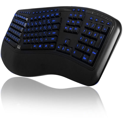 Left Image for Adesso Color Illuminated Ergonomic Keyboard
