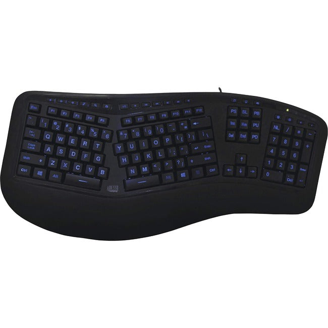Main Image for Adesso Color Illuminated Ergonomic Keyboard