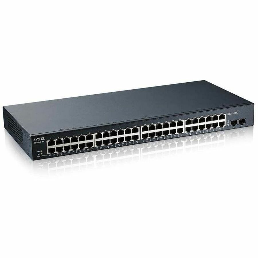 Alternate-Image1 Image for ZyXEL GS1900-48 L2 Web Managed 48-Port GbE Rackmount Switch with 2 SFP, Total 50-Ports