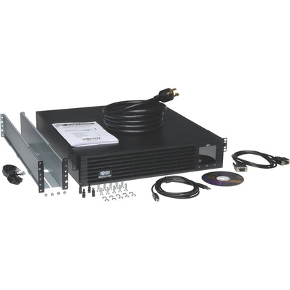 Alternate-Image2 Image for Eaton Tripp Lite Series TAA-Compliant SmartPro 120V 3kVA 2.88kW Line-Interactive Sine Wave UPS, 2U Rack/Tower, Extended Run, Pre-Installed WEBCARDLX Network Interface, LCD, USB, DB9 Serial