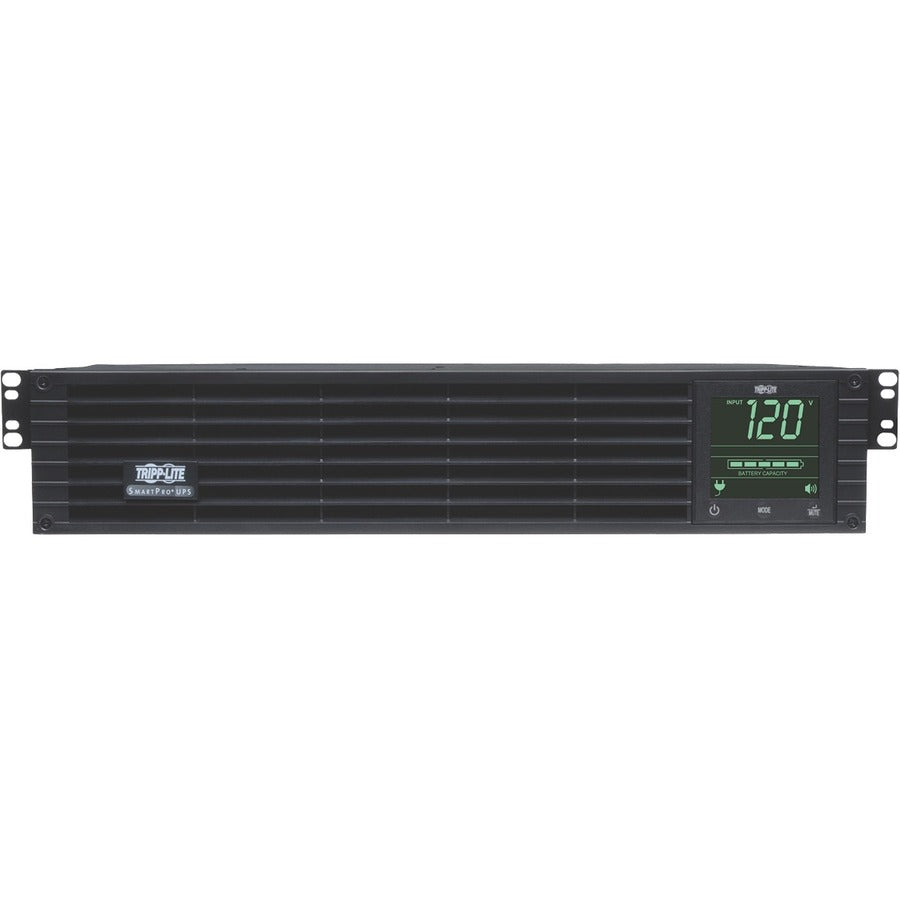 Front Image for Eaton Tripp Lite Series TAA-Compliant SmartPro 120V 3kVA 2.88kW Line-Interactive Sine Wave UPS, 2U Rack/Tower, Extended Run, Pre-Installed WEBCARDLX Network Interface, LCD, USB, DB9 Serial
