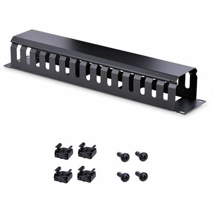 Alternate-Image6 Image for StarTech.com 2U Horizontal Finger Duct Rack Cable Management Panel with Cover