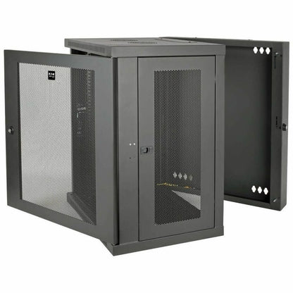 Alternate-Image2 Image for Eaton Tripp Lite Series SmartRack 15U Low-Profile Switch-Depth Wall-Mount Half-Height Rack Enclosure, Hinged Back