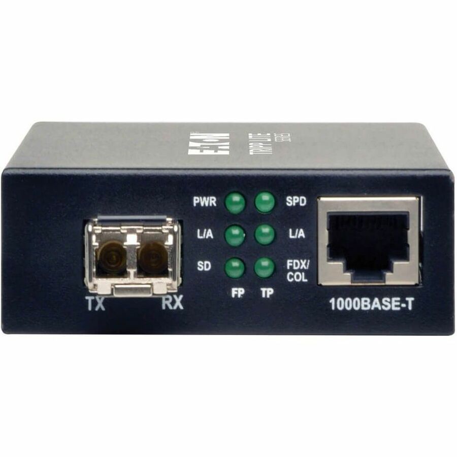 Alternate-Image2 Image for Eaton Tripp Lite Series 10/100/1000 LC Multimode Fiber to Ethernet Media Converter, 550M, 850nm