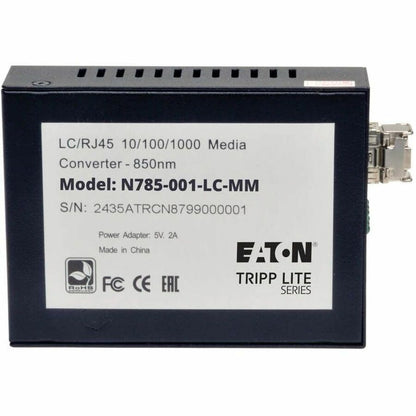 Alternate-Image6 Image for Eaton Tripp Lite Series 10/100/1000 LC Multimode Fiber to Ethernet Media Converter, 550M, 850nm