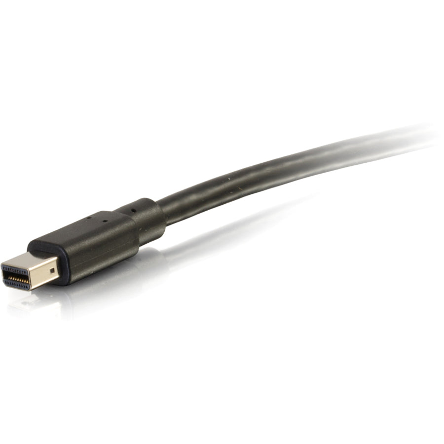 Alternate-Image3 Image for C2G Mini DisplayPort to DisplayPort Adapter Cable - 6ft, 4K 30Hz, Black