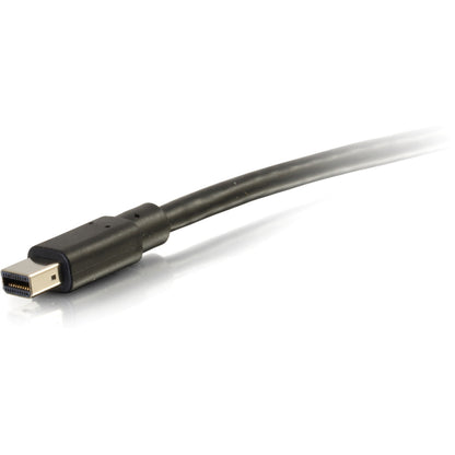 Alternate-Image3 Image for C2G Mini DisplayPort to DisplayPort Adapter Cable - 6ft, 4K 30Hz, Black