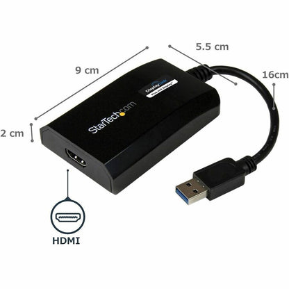 Alternate-Image1 Image for StarTech.com USB 3.0 to HDMI Adapter, DisplayLink Certified, 1920x1200, USB-A to HDMI Display Adapter, External Graphics Card for Mac/PC