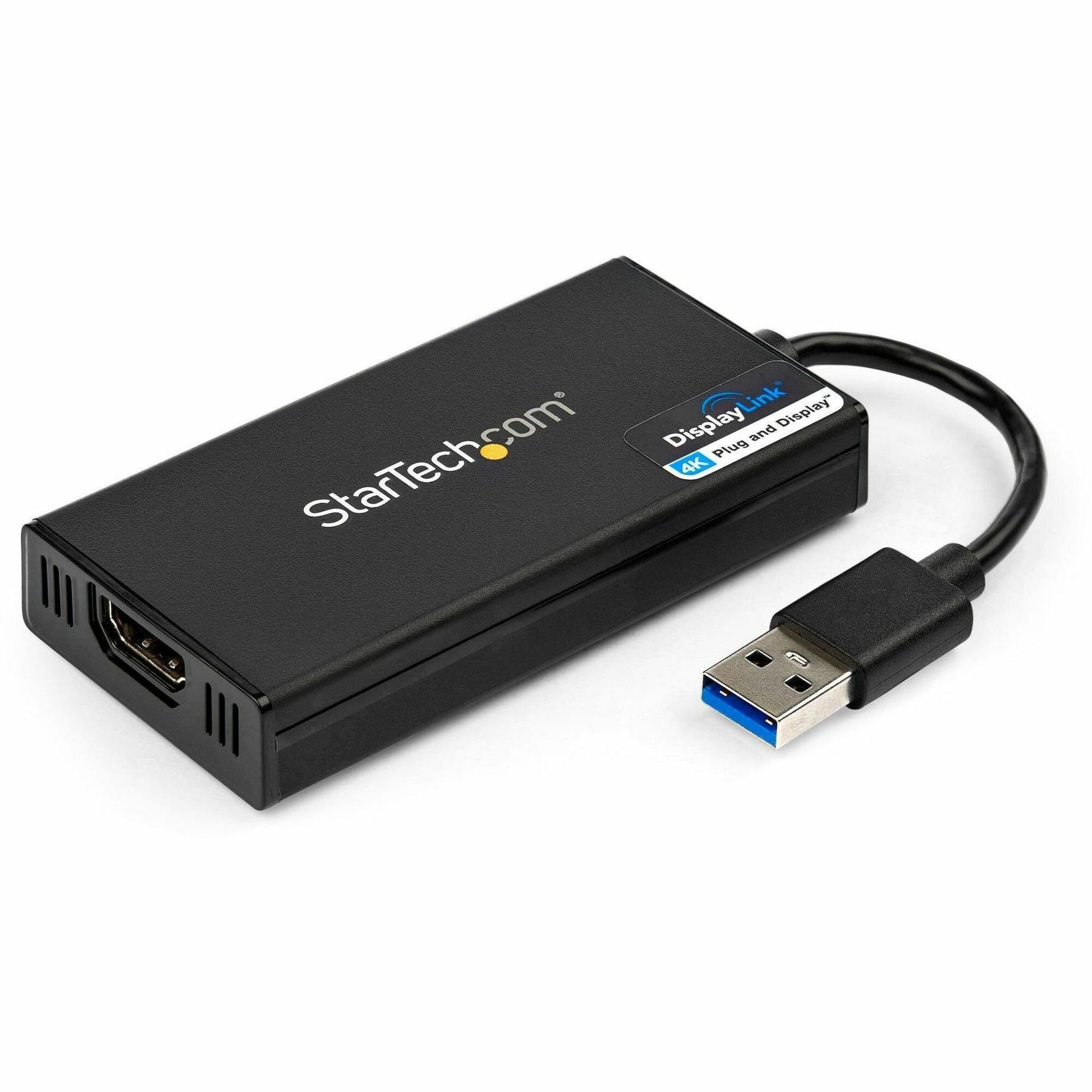 Main Image for StarTech.com USB 3.0 to HDMI Adapter, 4K 30Hz UHD, USB to HDMI Display Adapter, External Video/Graphics Card for Mac & Windows