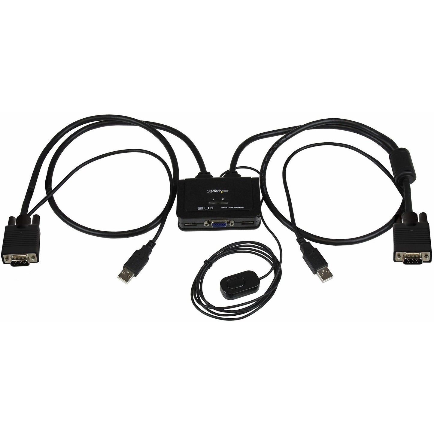 Main Image for StarTech.com 2 Port USB VGA Cable KVM Switch - USB Powered with Remote Switch
