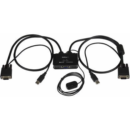 Main Image for StarTech.com 2 Port USB VGA Cable KVM Switch - USB Powered with Remote Switch