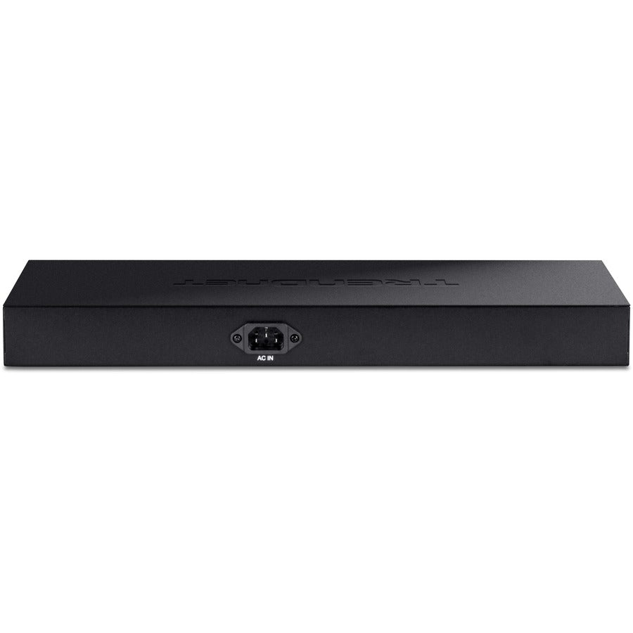 Alternate-Image2 Image for TRENDnet 24-Port Gigabit PoE+ Switch, 24 x Gigabit PoE+ Ports, 370W Power Budget, 48Gbps Switch Capacity, RackMount Kit Included, Ethernet Network Switch, Metal, Lifetime Protection, Black, TPE-TG240G
