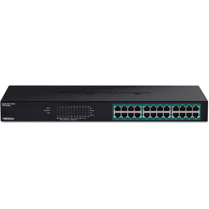 Alternate-Image7 Image for TRENDnet 24-Port Gigabit PoE+ Switch, 24 x Gigabit PoE+ Ports, 370W Power Budget, 48Gbps Switch Capacity, RackMount Kit Included, Ethernet Network Switch, Metal, Lifetime Protection, Black, TPE-TG240G