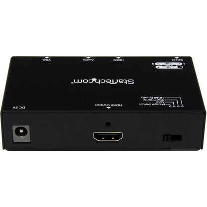 Alternate-Image2 Image for StarTech 2x1 HDMI + VGA to HDMI Converter Switch w/ Automatic and Priority Switching - 1080p, TAA