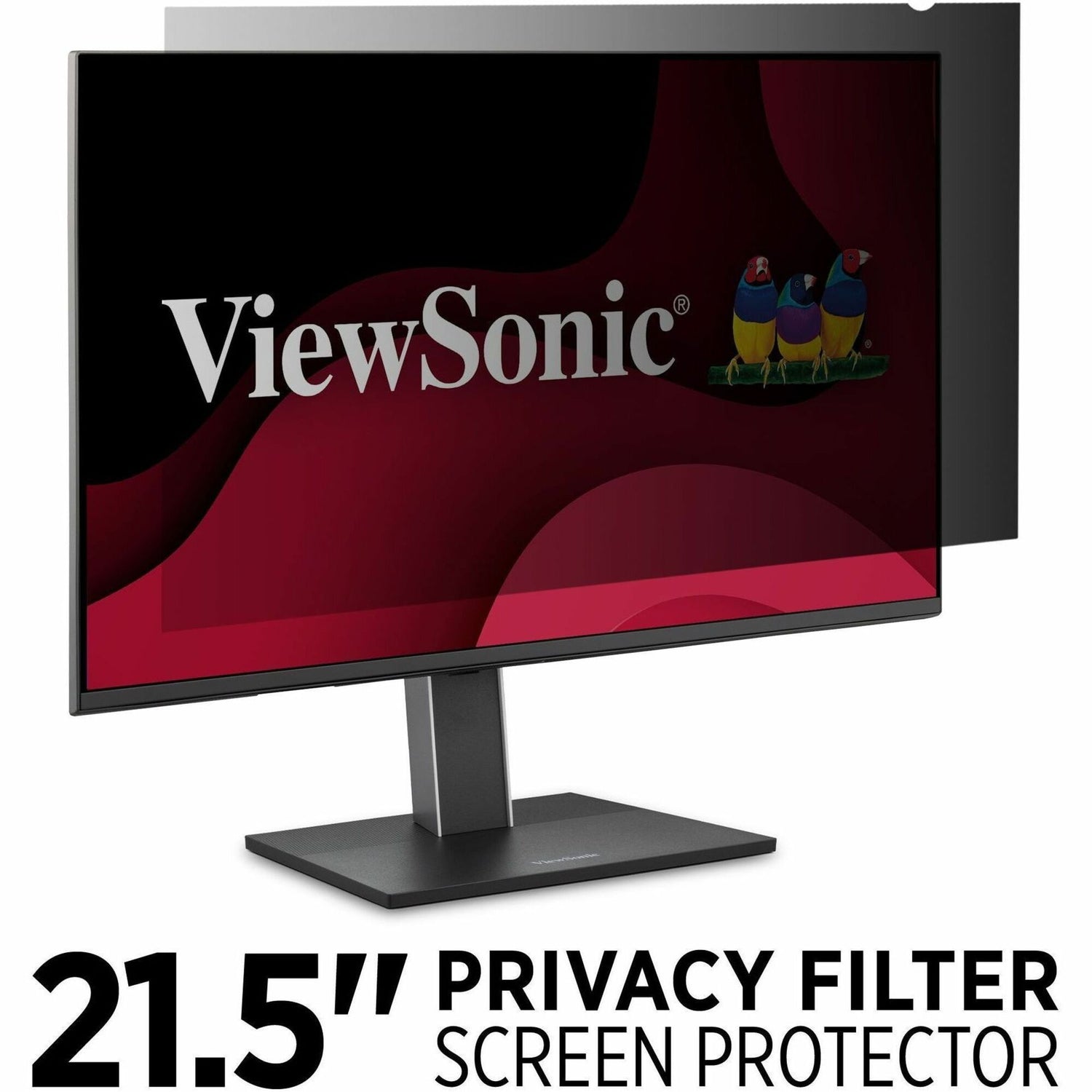 Main Image for ViewSonic 21.5" Privacy Filter Screen Protector for Widescreen (16:9) LCD Monitor, Lightweight Anti-glare and Anti-scratch, Black.