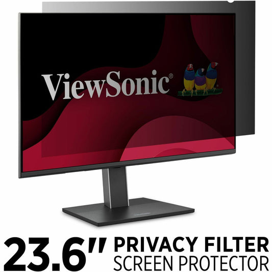 Main Image for ViewSonic 23.6" Privacy Filter Screen Protector for Widescreen (16:9) LCD Monitor Lightweight Anti-glare and Anti-scratch, Black.