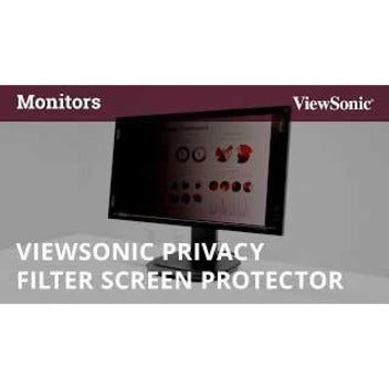 Alternate-Image3 Image for ViewSonic 23.6" Privacy Filter Screen Protector for Widescreen (16:9) LCD Monitor Lightweight Anti-glare and Anti-scratch, Black.