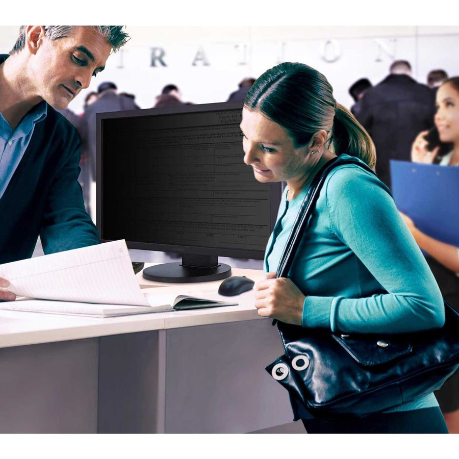 Alternate-Image5 Image for ViewSonic 23.6" Privacy Filter Screen Protector for Widescreen (16:9) LCD Monitor Lightweight Anti-glare and Anti-scratch, Black.