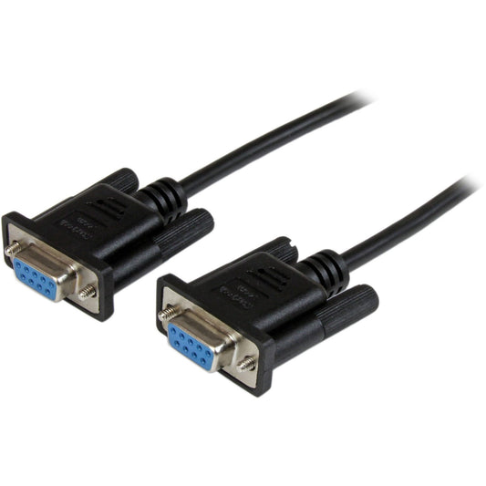 Main Image for StarTech.com 2m Black DB9 RS232 Serial Null Modem Cable F/F