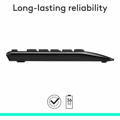 Alternate-Image5 Image for Logitech MK345 Wireless Keyboard and Mouse Combo - Full-Sized Keyboard with Palm Rest, Comfortable Right-Handed Wireless Mouse, 2.4 GHz Wireless USB Receiver