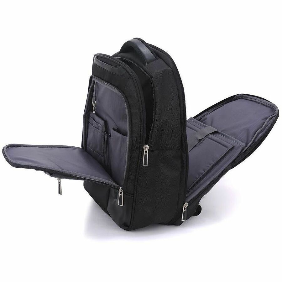 Alternate-Image1 Image for ECO STYLE Tech Exec Carrying Case (Backpack) for 15" to 15.6" Notebook - Black