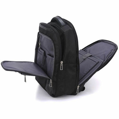 Alternate-Image1 Image for ECO STYLE Tech Exec Carrying Case (Backpack) for 15" to 15.6" Notebook - Black