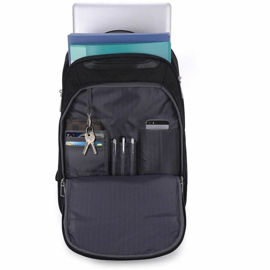 Alternate-Image3 Image for ECO STYLE Tech Exec Carrying Case (Backpack) for 15" to 15.6" Notebook - Black