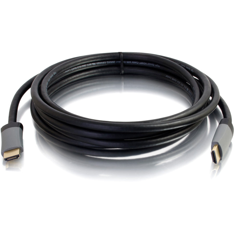 Alternate-Image1 Image for C2G 25ft 4K HDMI Cable with Ethernet - High Speed - In-Wall CL-2 Rated