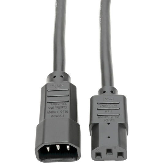 Main Image for Eaton Tripp Lite Series Heavy-Duty PDU Power Cord, C13 to C14 - 15A, 250V, 14 AWG, 3 ft. (0.91 m), Black