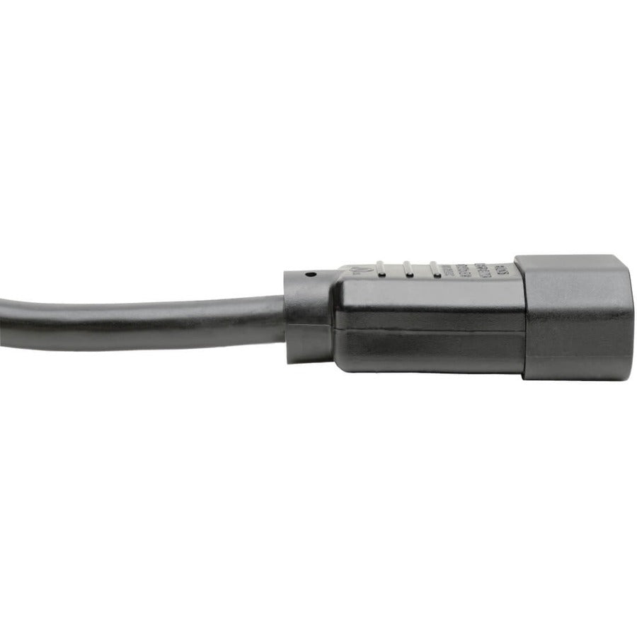 Alternate-Image2 Image for Eaton Tripp Lite Series Heavy-Duty PDU Power Cord, C13 to C14 - 15A, 250V, 14 AWG, 3 ft. (0.91 m), Black