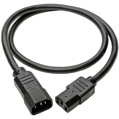 Alternate-Image1 Image for Eaton Tripp Lite Series Heavy-Duty PDU Power Cord, C13 to C14 - 15A, 250V, 14 AWG, 3 ft. (0.91 m), Black