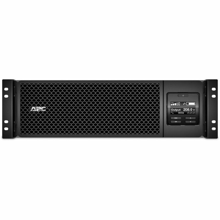 Front Image for APC Smart-UPS On-Line, 5.4kVA, Rackmount 3U, 208V, 2x L6-20R+2x L6-30R NEMA outlets, Network Card+SmartSlot, Extended runtime, W/ rail kit