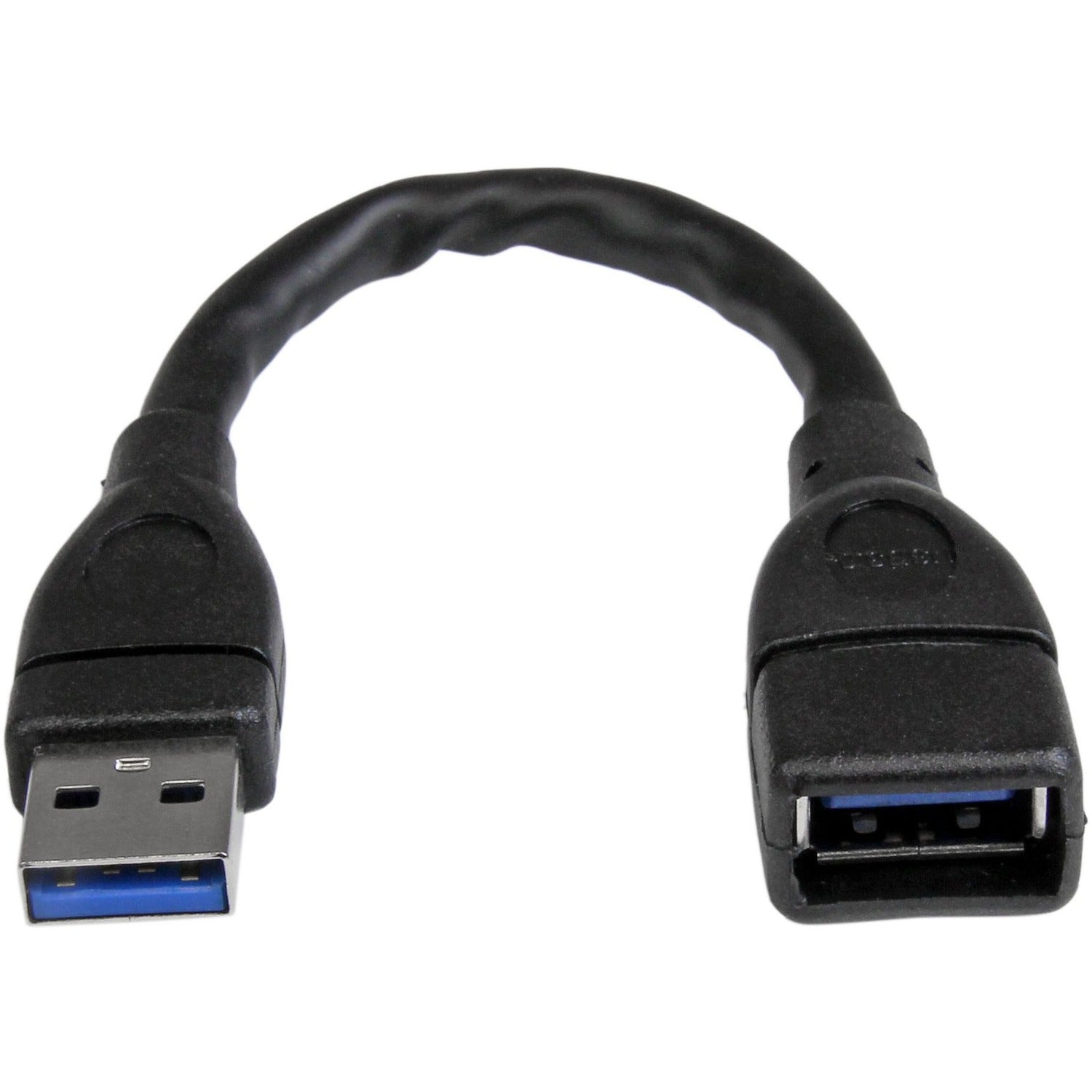 Main Image for StarTech.com 6in Black USB 3.0 (5Gbps) Extension Adapter Cable A to A - M/F