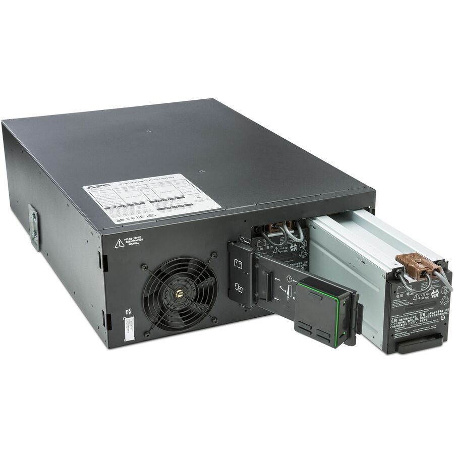 Alternate-Image2 Image for APC Smart-UPS On-Line, 6kVA/6kW, Rackmount 4U, 208V, 2x L6-20R+3x L6-30R NEMA outlets, Network Card+SmartSlot, Extended runtime, W/ rail kit